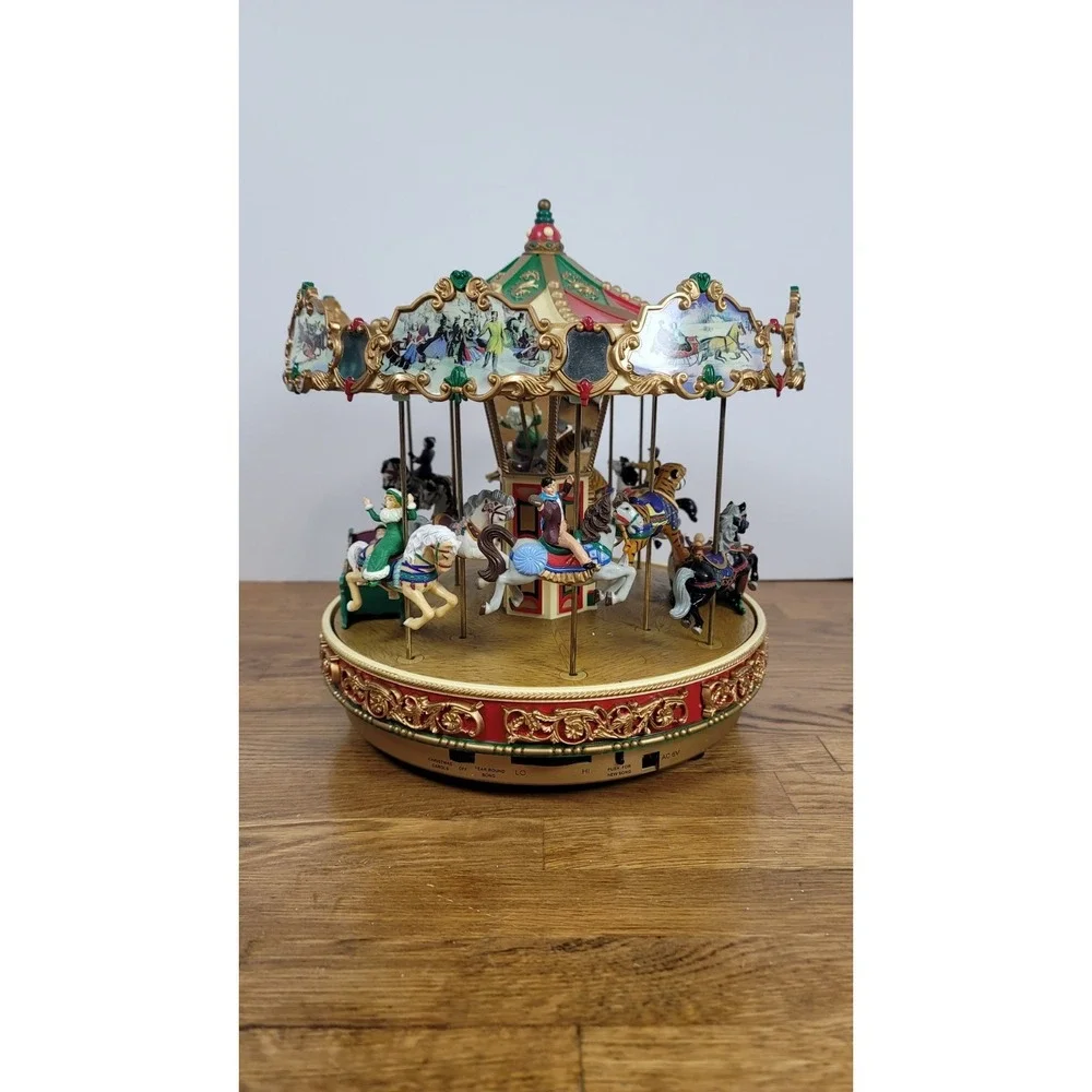 Mr Christmas Holiday Around The Carousel‎ 1997 Vintage Musical w/Original Box